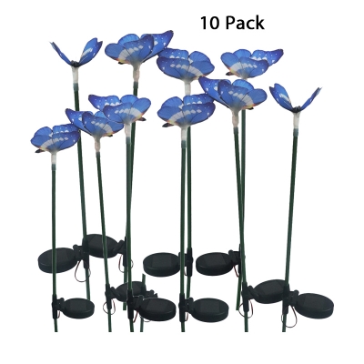 Water-Resistant LED Solar Flood Lighting with Butterfly 1 Pack Wireless Figurine Stake Light for Yard