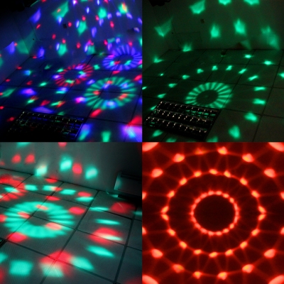 1 Pack Waterproof LED Disco Ball with Remote Control 7 Color Sound Activated Strobe Lamp for Dance Parties