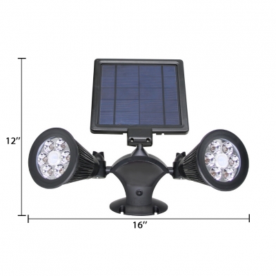 Waterproof Solar Security Light with Motion Sensor 12 LED Wall Light in Warm White for Outdoor