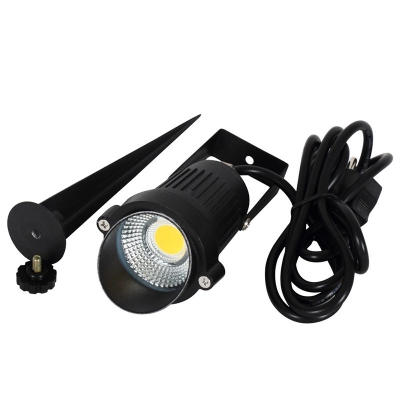 Solar Plug-In Spotlights 2 Pcs 5W LED Waterproof In-Ground Stake Light in Warm for Yard Lawn