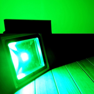 Wireless Waterproof Spotlight Patio 1/2 Pack LED Security Night Light in Green/Blue