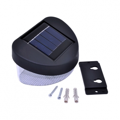 2 Pack Waterproof Solar Powered Deck Light 2 LED Wireless Security Lights for Driveway Garden