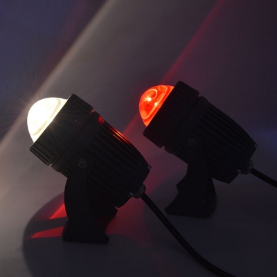 Metal Restaurant Party Strobe Lamp Pack of 1 Water-Resistant 1 LED Disco Lights in Black