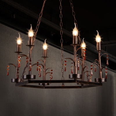 Traditional Candle Pendant Light with 39