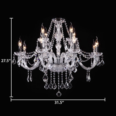 Bedroom Candle Light Fixture with 19.5