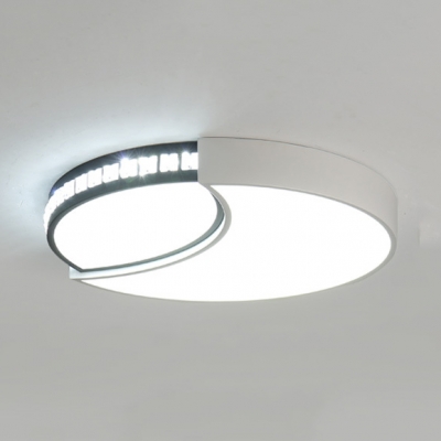 Round Square Rectangle Flush Mount, Contemporary Ceiling Mount Light Fixtures