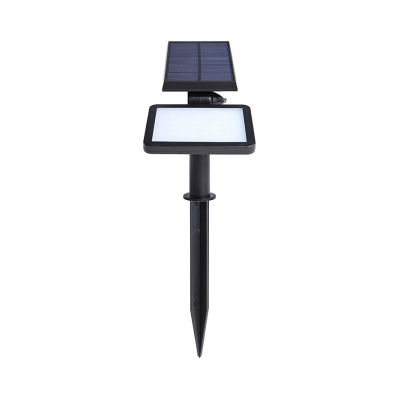 Solar Powered Path Lights 1.6W LED Dusk to Dawn Auto On/Off Waterproof Spotlight with Dim Light for Yard