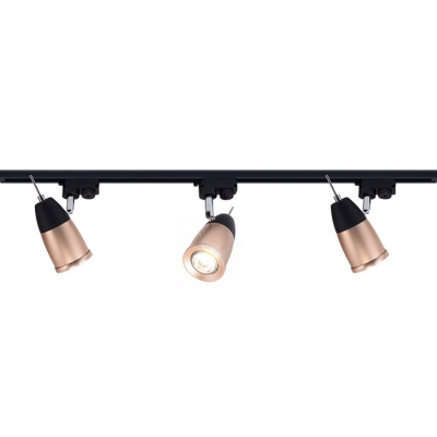 3 Lights Rotatable Led Track Lighting Contemporary Aluminum High