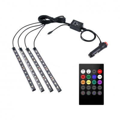 Sound Activated 5050 LED Strip Lighting Dusk to Dawn Sensor Flexible Strip Lamp with Remote Controller