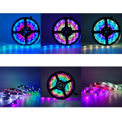 Waterproof 5050 LED Light Strip 16.5/33ft Portable Fairy Light with Remote Controller for Garden