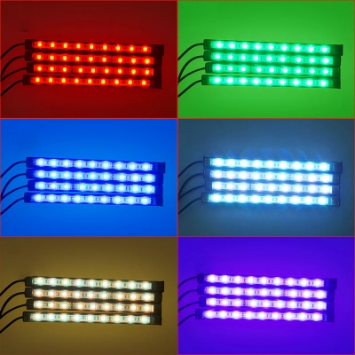 Decorative 5050 RGB LED Strip Tape Lamp Sound Activated Flexible Strip Light with Dusk to Dawn Sensor for Living Room