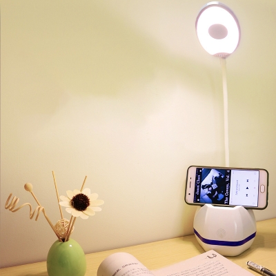 Touch Sensor LED Desk Light with USB Charging Port Flexible Goose Neck Reading Light with 3 Lighting Modes