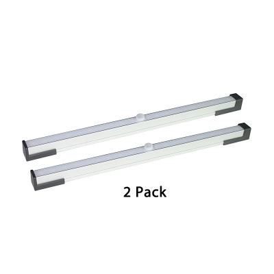 2 Pack Infrared Sensing Cabinet Lighting Battery Powered/USB Charging 18 LED Closet Lighting in White/Warm