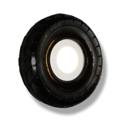 Black Tyre Wall Sconce Light One Light Industrial Plastic Wall Lighting for Restaurant