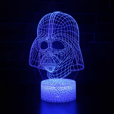Boy Girl Birthday Gift 3D Illusion Light Touch Sensor 7 Color Changing Movie Character LED Night Light