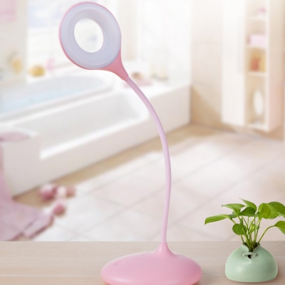 Pink/Blue Dimmable Study Light Touch Sensor USB Charging Port Reading Light for Kids Bedroom