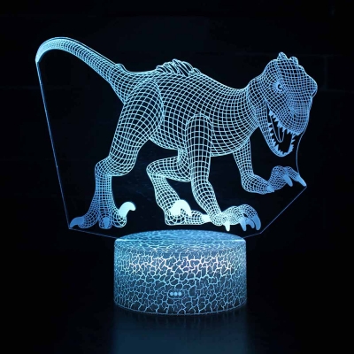 7 Color Changing LED Illusion Light Touch Sensor 3D Night Light with USB Charging Port for Birthday Gift