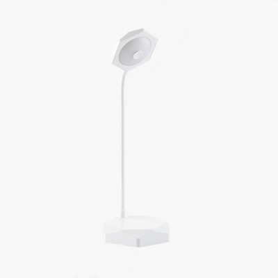 Flexible Gooseneck Dimmable Desk Lamp with USB Charging Port Dimmable Eye Caring Reading Light for Bedroom