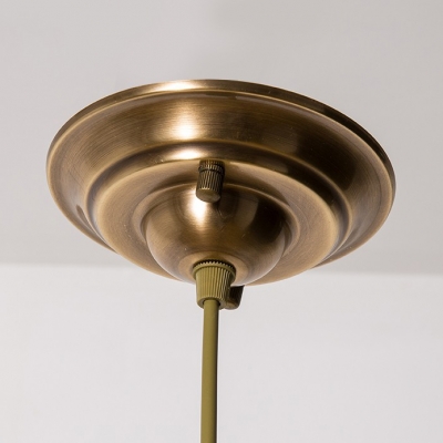 Classic Gold Ceiling Light with Star 1 Light 2 Glass Choice Hanging Light for Bedroom Restaurant