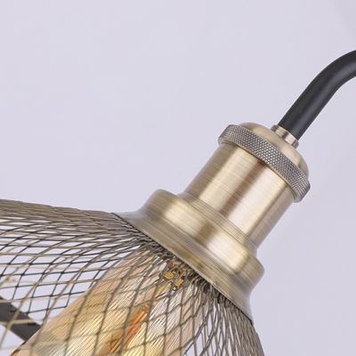 Industrial Conical Island Light 3 Lights Metal Ceiling Light in Antique Brass/Copper for Kitchen