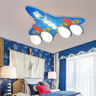 Remote Control LED Ceiling Light Creative 2 Plane Shape Optional Flush Mount Light with White Lighting for Kids Room