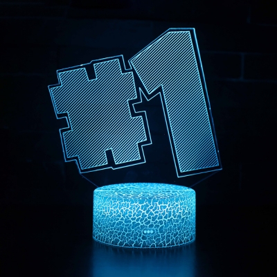 7 Color Changing 3D Night Light Boy Girl Bedroom Movie Element Pattern LED Illusion Lamp with Touche Sensor