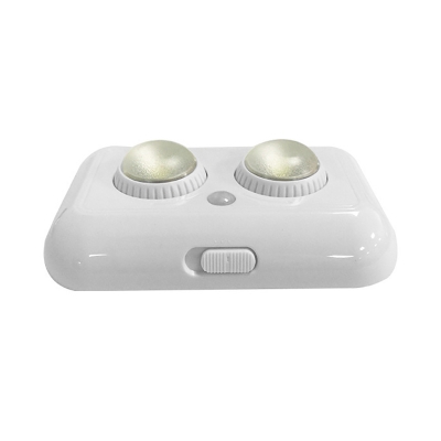 2 Pack Infrared Sensing Cabinet Lighting Battery Powered 2 LED Night Light in White/Warm