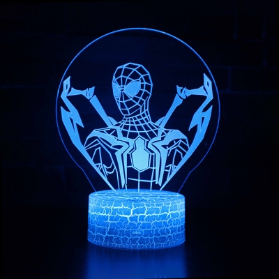 7 Color Changing 3D Illusion Light Touch Sensor Cartoon Pattern LED Night Light for Boys Girls Bedroom
