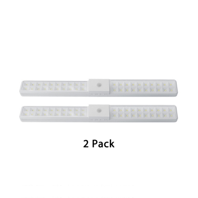 Infrared Sensing 40 LED Closet Lighting with Off-On-Auto Switch 1/2 Pack Battery Powered Night Lighting in White