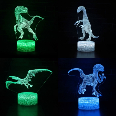 Touch Sensor LED Night Light with Touch Sensor Bedroom Bathroom 7 Color Changing Illusion Light
