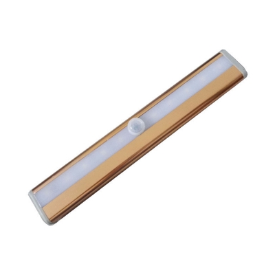 1/2 Pack 10 LED Cabinet Lamp Infrared Sensing Dusk to Dawn Sensing Rose Gold Closet Light with USB Charging Port in White/Warm