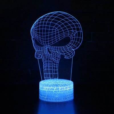 3 Pattern Design LED Night Light 7 Color Changing Touch Sensor 3D Illusion Lamp for Bedroom Living Room