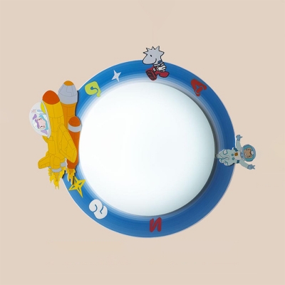 5 Pattern Optional Flush Mount Light Cute Colorful Acrylic Ceiling Light Fixture for Child Bedroom