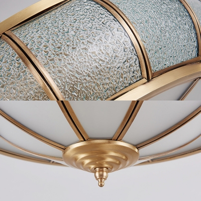 Contemporary Flush Ceiling Light Drum Shape 3/4/6 Lights Metal Light Fixture for Shop