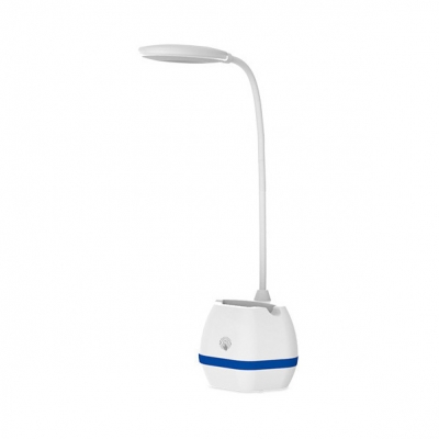 Touch Sensor LED Desk Light with USB Charging Port Flexible Goose Neck Reading Light with 3 Lighting Modes