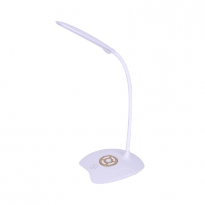 USB Charging Port Desk Lamp Red/Gold 3 Lighting Choice Eye-Caring Reading Light with Touch Sensor