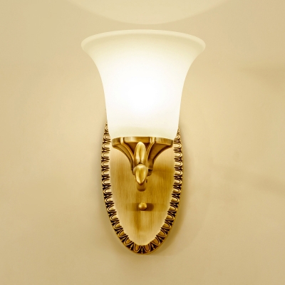 THLC Modern 2 Way Antique Brass Wall Light with ZIG Zag Shades 