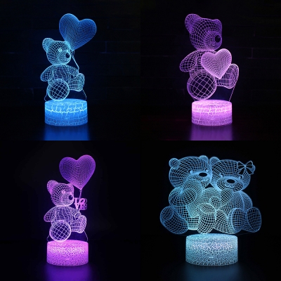 led light teddy bear