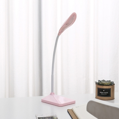 Foldable Eye Caring Desk Light Energy Saving Flexible Goose Neck White/Pink/Green Reading Lighting for Bedside Table