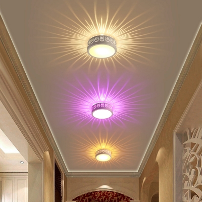 4 Pack Multi Color Optional Led Ceiling Light Metal Acrylic Drum