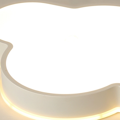 White/Stepless Dimming LED Light Creative Cloud Shape Acrylic Flush Mount Light for Kindergarten