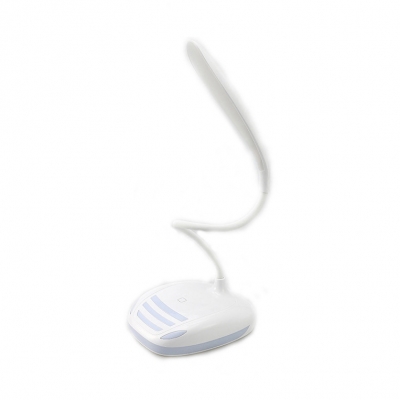 Flexible Gooseneck White Reading Light Dimmable LED Desk Light with USB Charging Port and 3 Lighting Choice