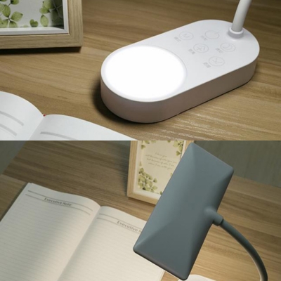 Touch Sensor LED Desk Lighting Eye Caring USB Charging Port Study Light with 5 Keys in White/Warm