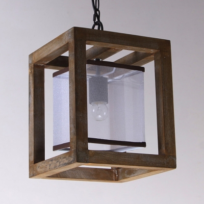 1 Light Square Ceiling Rustic, Rustic Light Fixtures For Living Room