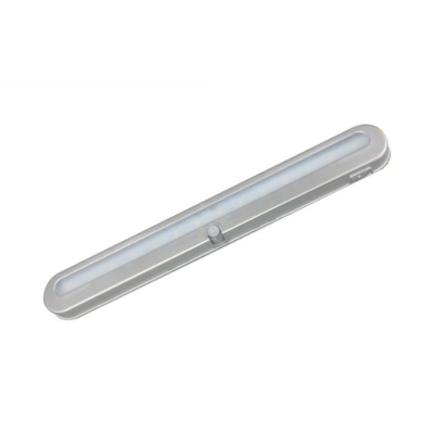 2 Pack White/Silver Closet Lighting Battery Powered Infrared Sensing 14 LED Linear Cabinet Lighting in White/Warm