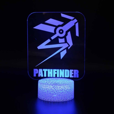 7 Color Changing LED Night Lamp 4 Pattern Design Touch Sensor 3D Illusion Light for Boy Gift Birthday