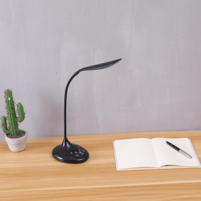 Animal Shape USB Charging Desk Light Black/White/Pink/Green LED Study Light with Flexible Gooseneck for Student