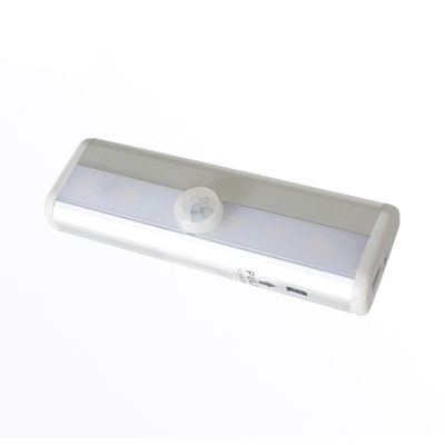 Pack of 1/2 LED Night Light USB Charging 6 LED Closet Lighting with Infrared Sensor for Kitchen Bedroom