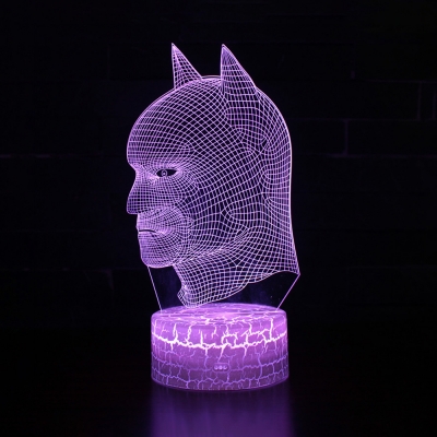 Movie Character LED Optical Nightlight 7 Color Changing Touch Sensor 3D Night Lamp for Bedroom Bathroom