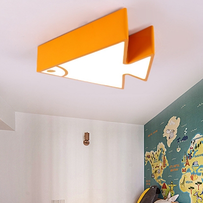 Multi Color Choice Ceiling Mount Light Cute Fish Shape Acrylic Flush Mount Light for Girl Boy Bedroom